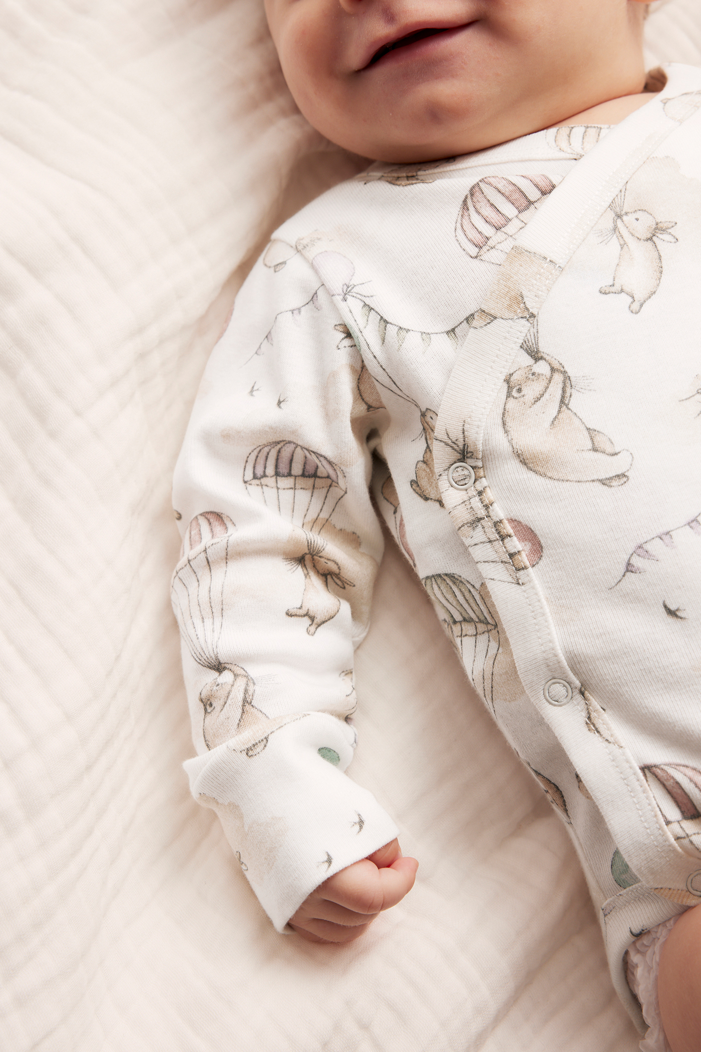 Bunny balloon bodysuit | Off-white | Baby | Newbie