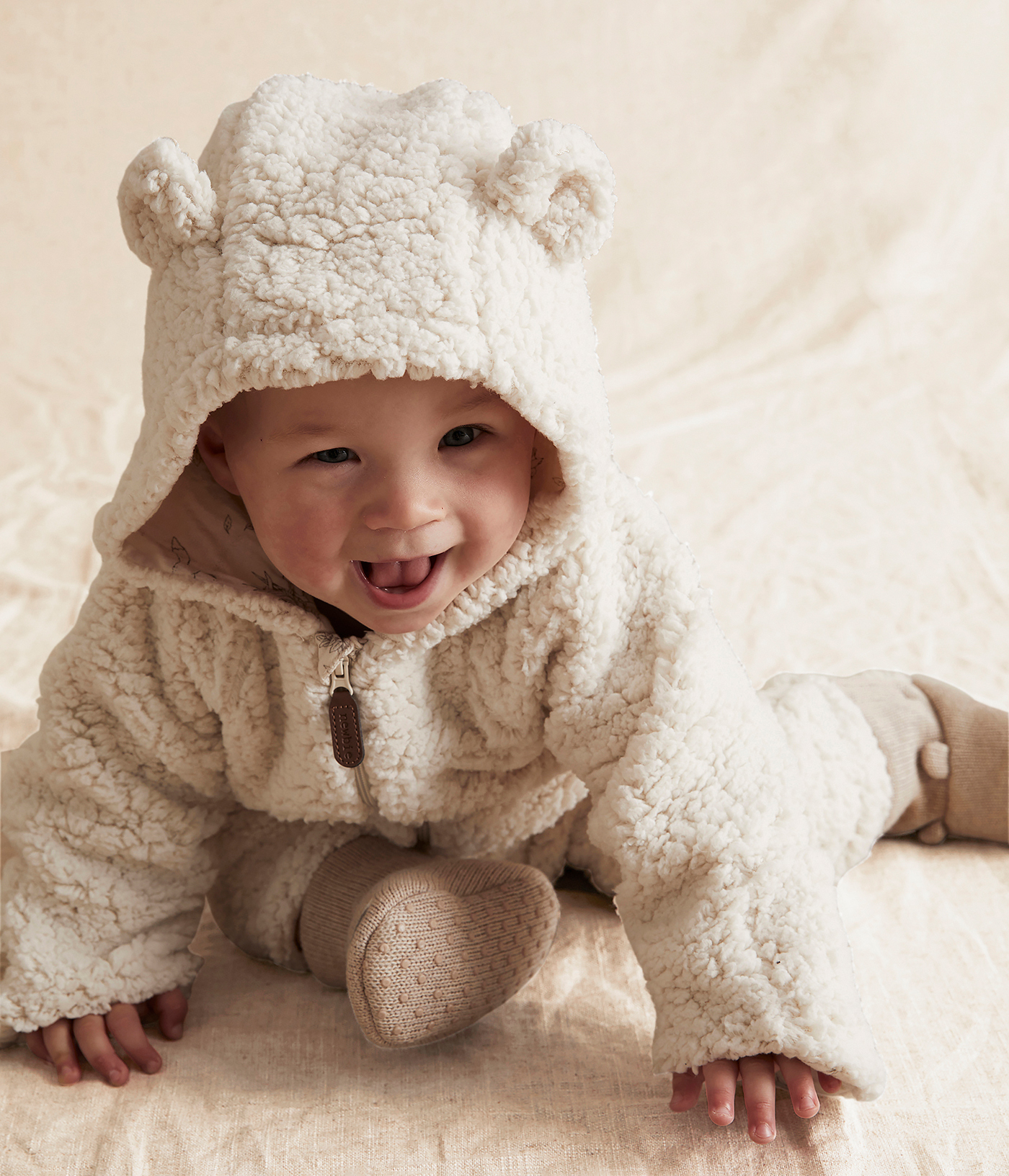 Teddy coverall | White | Baby | Newbie