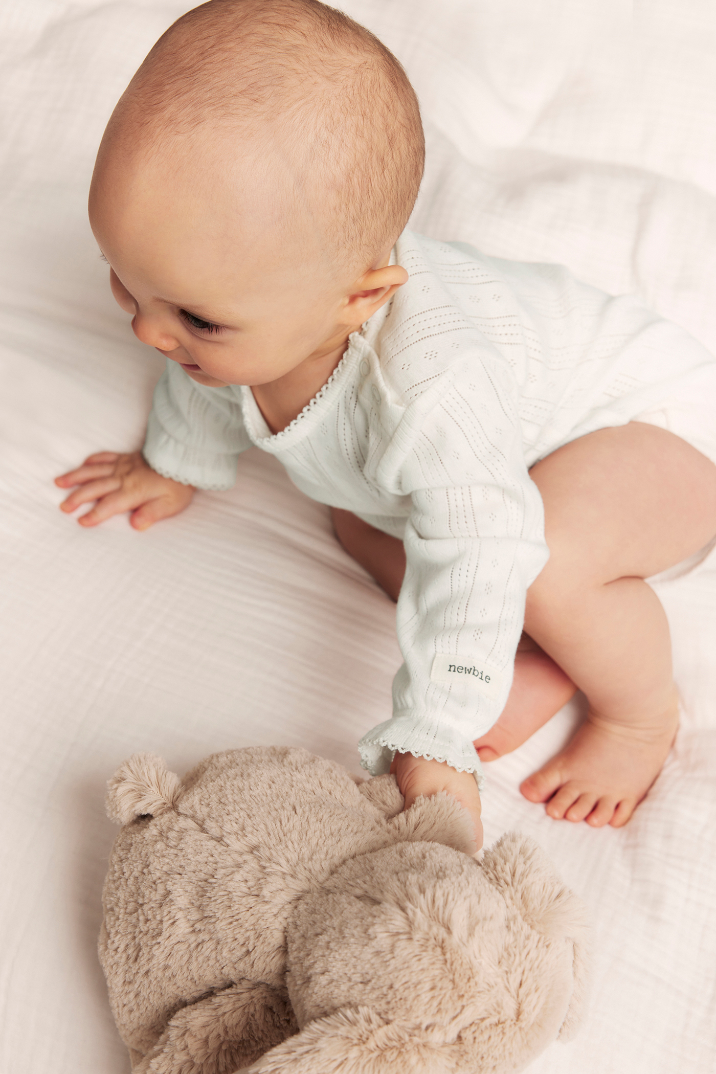 Baby-Strampler Mit Langen Ärmeln & Rundhals – Strickpullover Für Mädchen & Jungen | Größen 66 & 73
