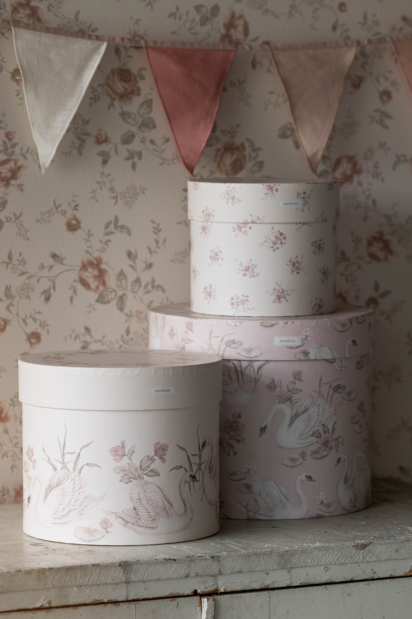 Swan lake round paper boxes | Newbie