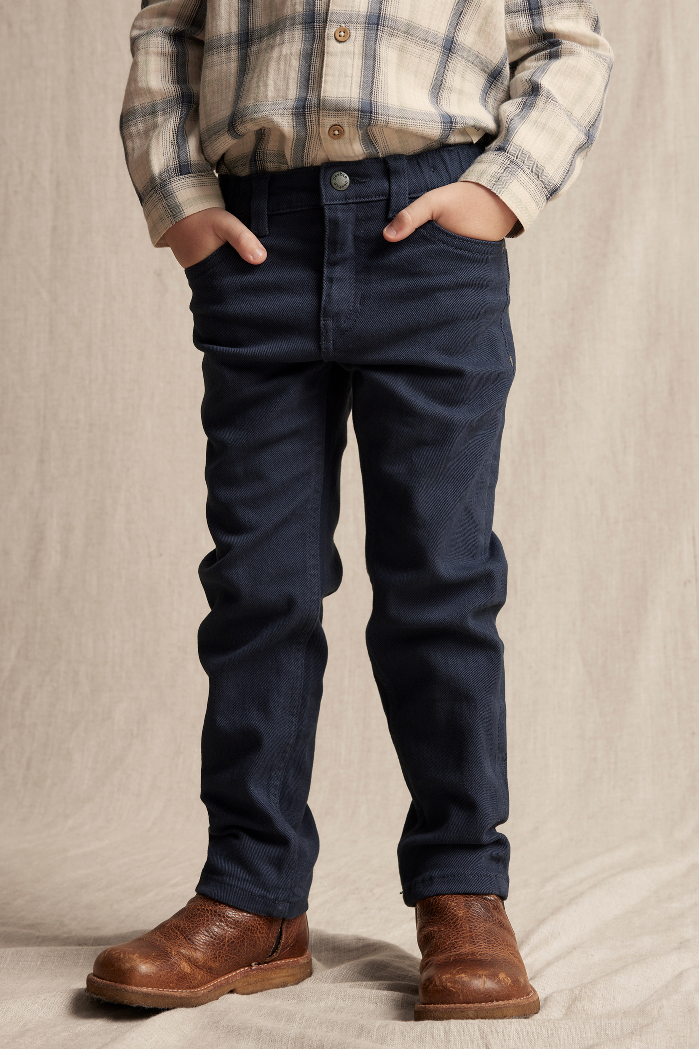 Woven twill pants | Dark blue | Kids | Newbie