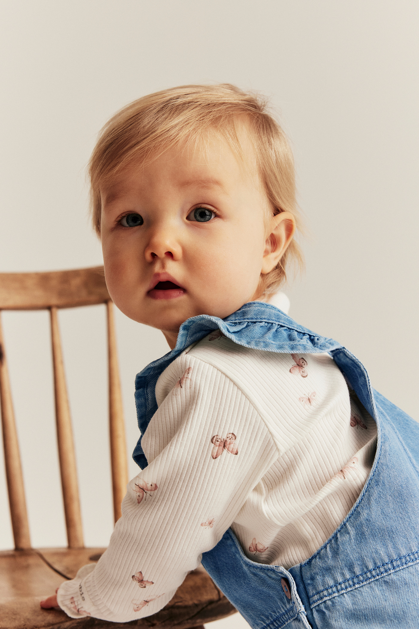 Denim dungarees | Light denim | Baby | Newbie