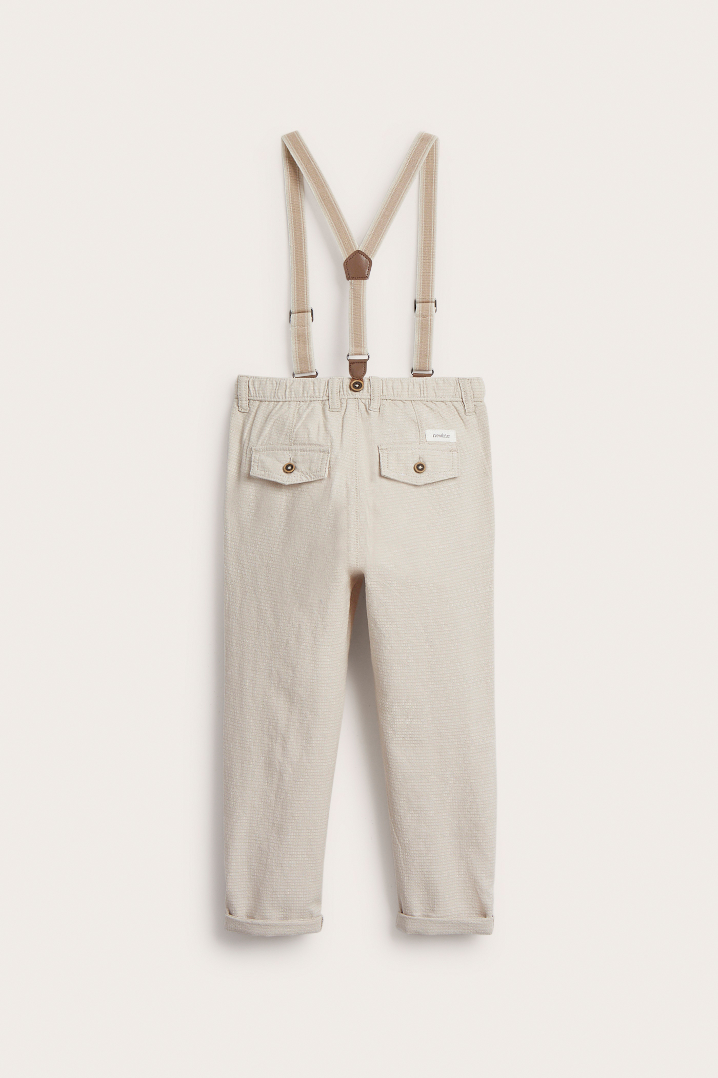 Pants with braces | Beige | Kids | Newbie