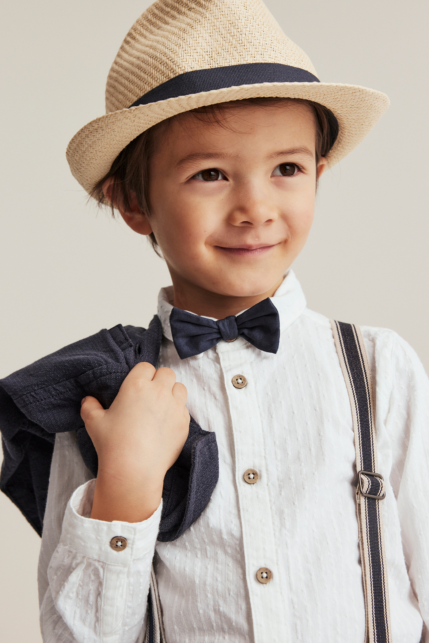 Shirt with bow tie | Off-white | Kids | Newbie