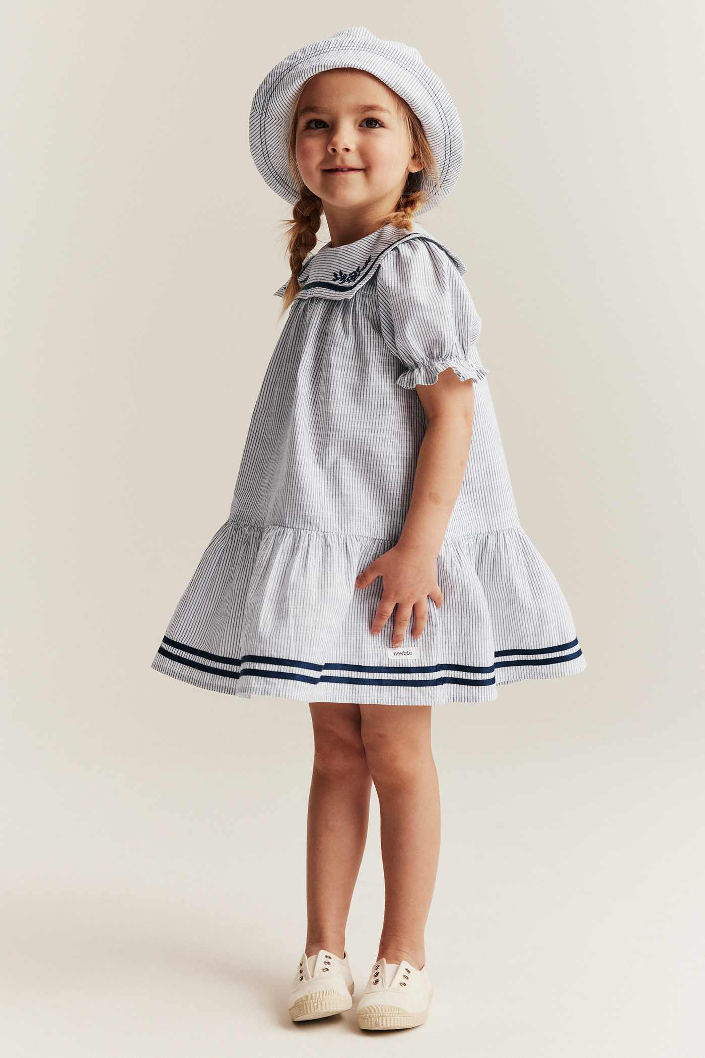 ANDMARY】Sailor knit mini dress