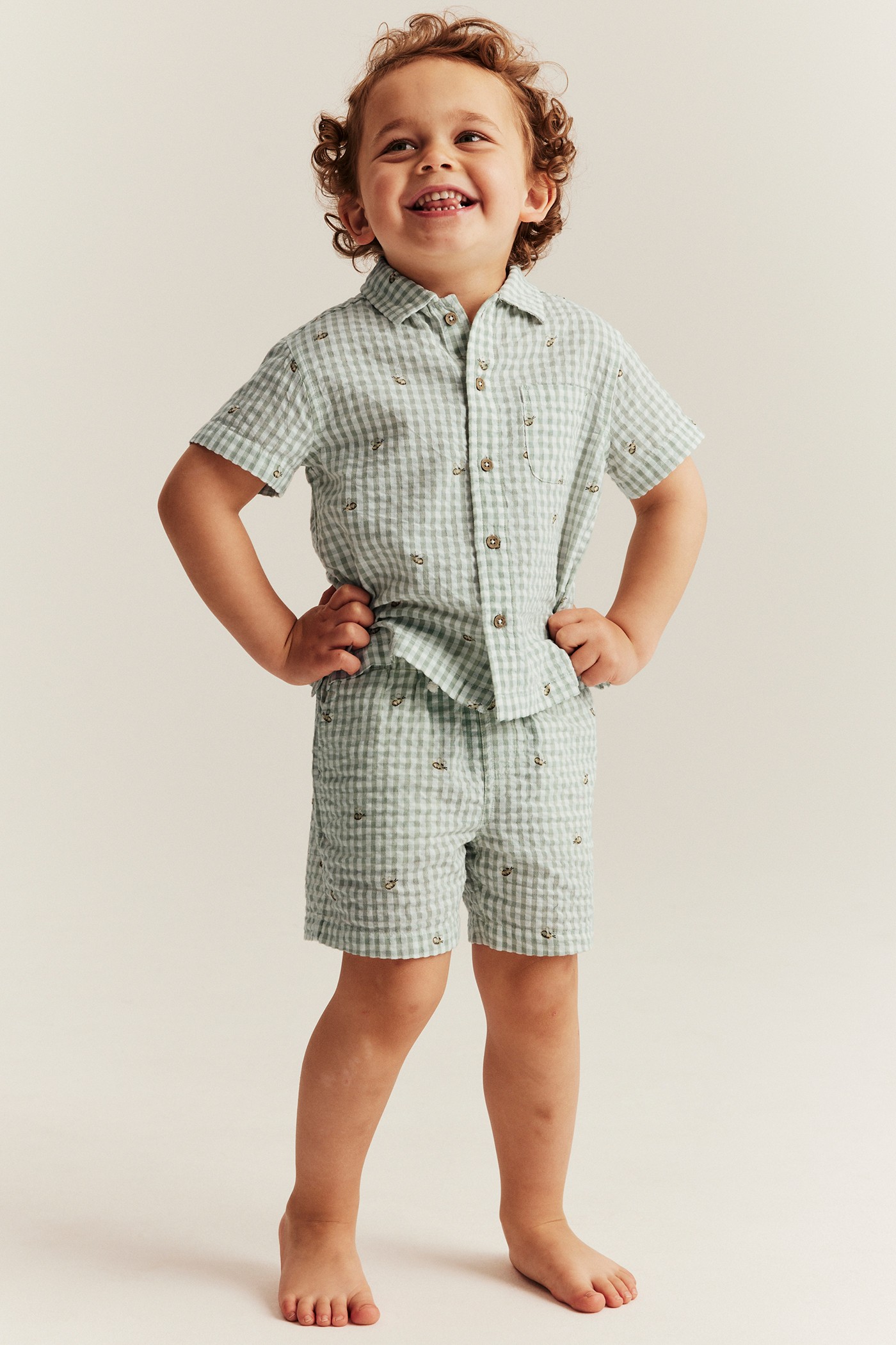OAC「TINY SHORTS LONG SOCKS AND...」レコード AP ELASTIC WAIST SHORT WITH MINT SHAPES AND IO WASH – S.R.