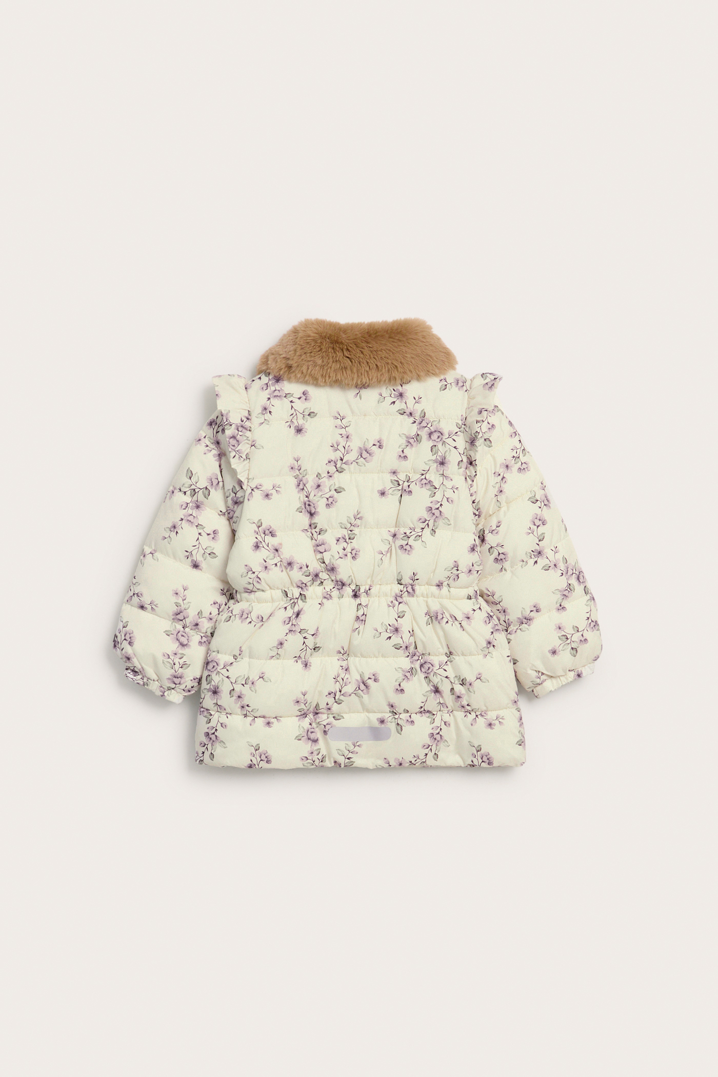 Floral padded jacket | Light beige | Kids | Newbie