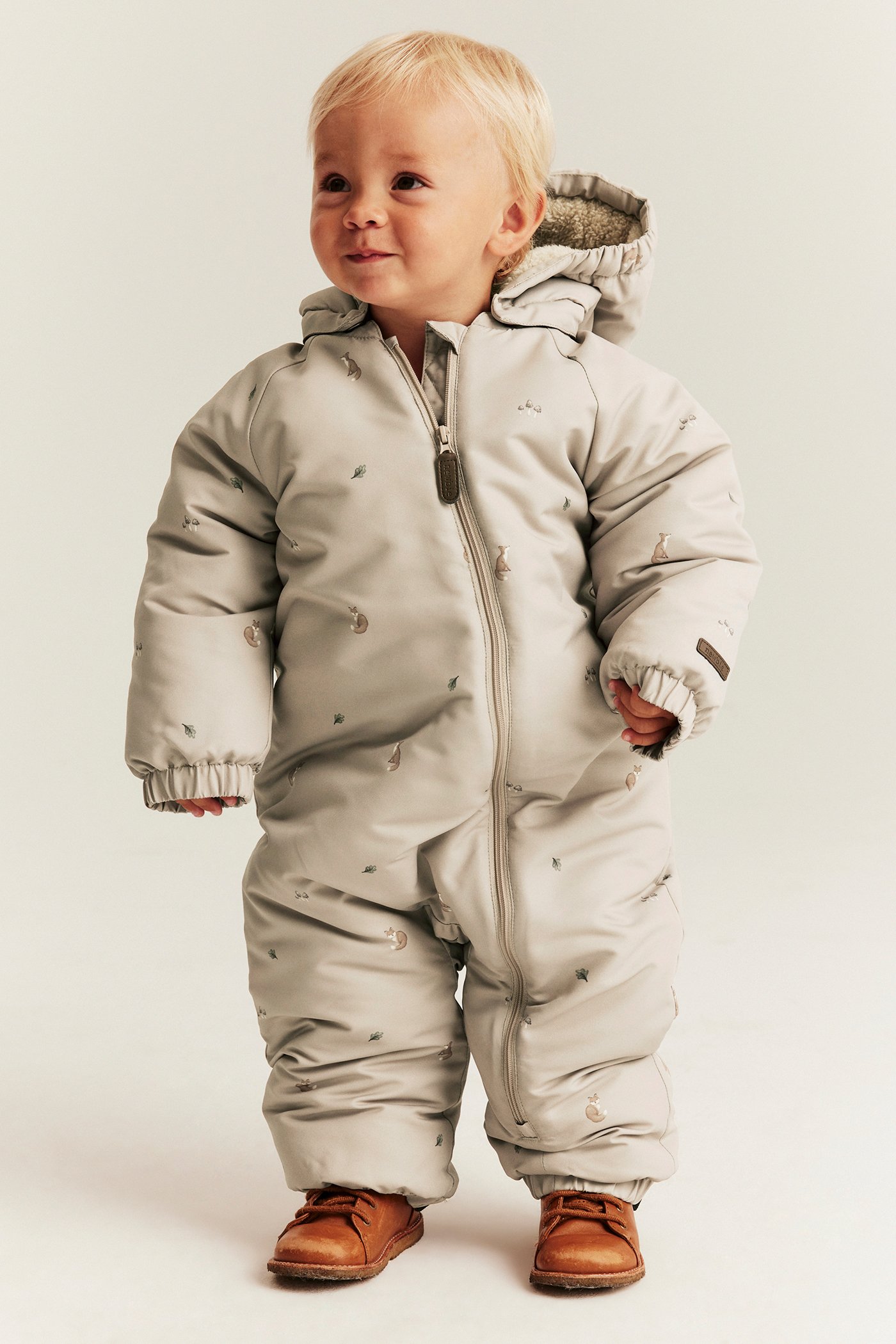 BABYL　ダメージフーディー Fox theme windproof coverall | Beige | Baby | Newbie