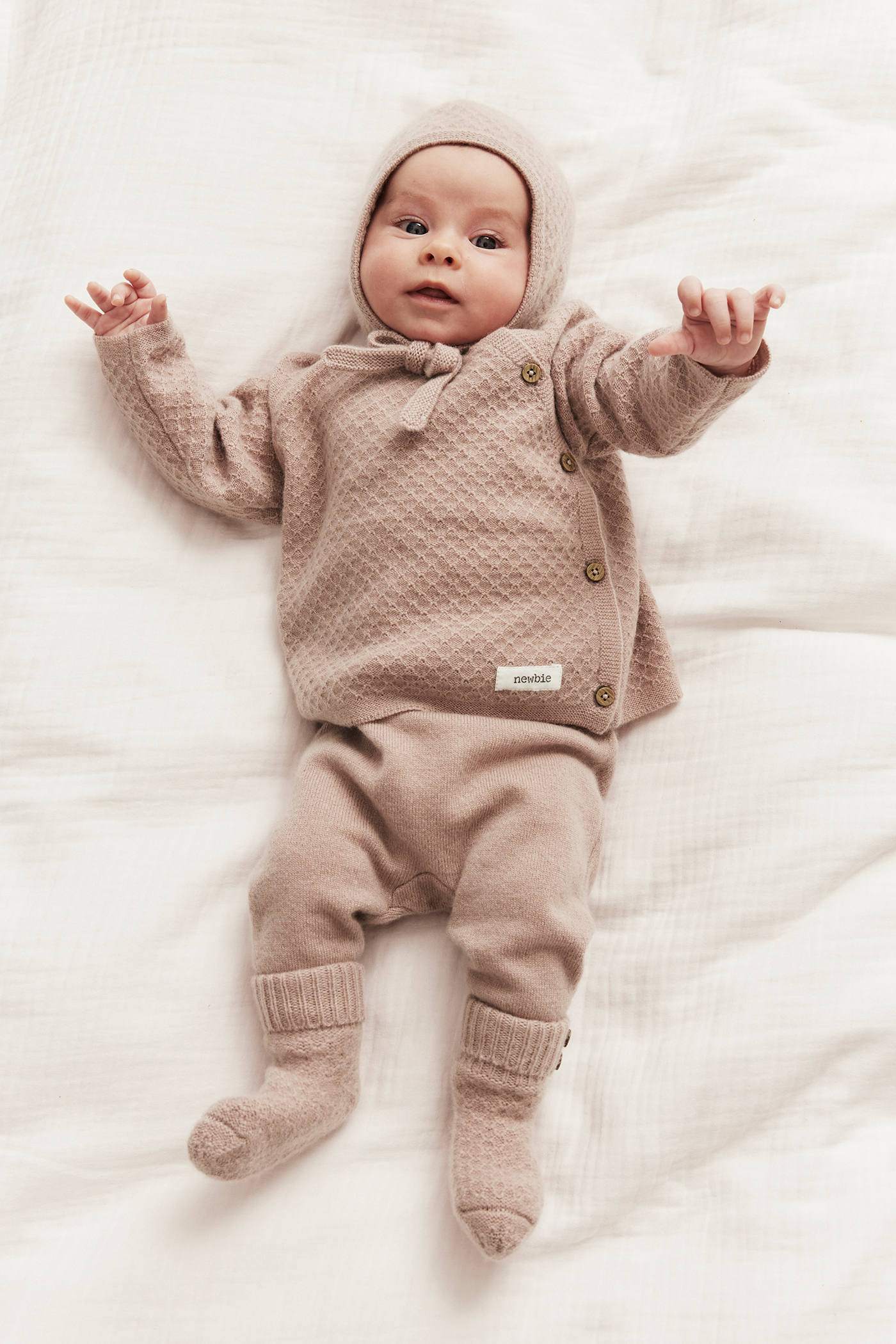 Wool cashmere blend pants | Pink | Baby | Newbie