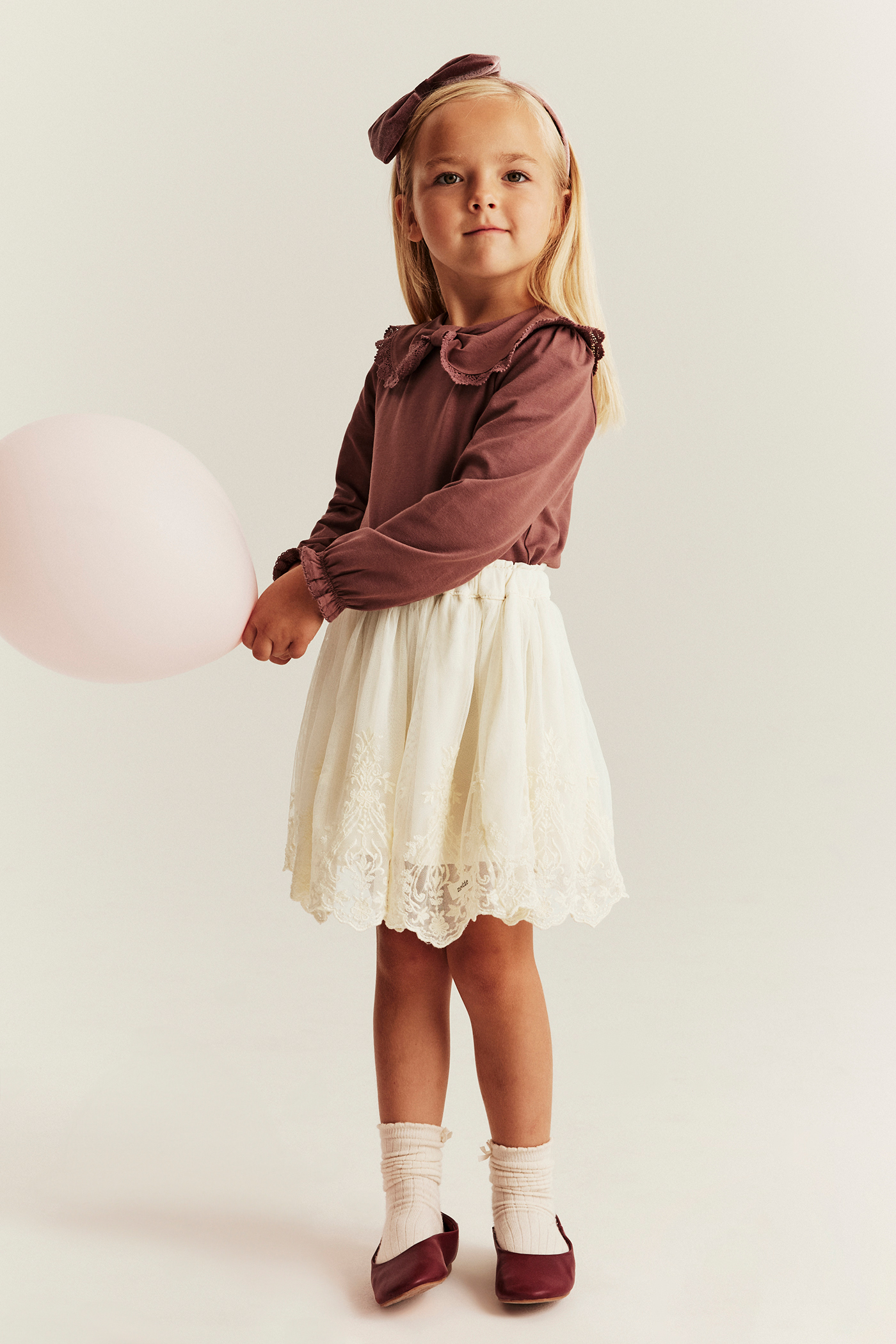 スカート Nini balloon skirt andmary S beige ANDMARY】Nini balloon skirt