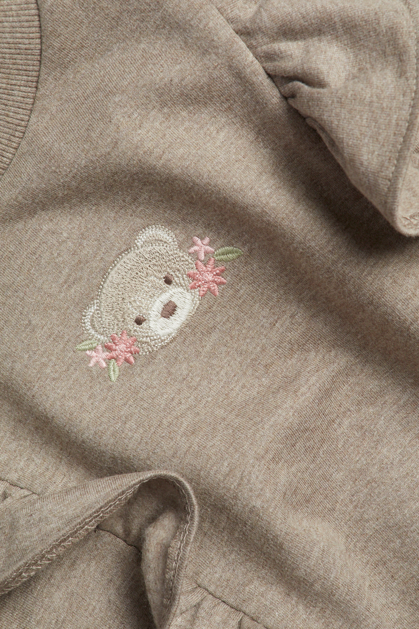 Sweatshirt with frills | Brown mélange | Kids | Newbie