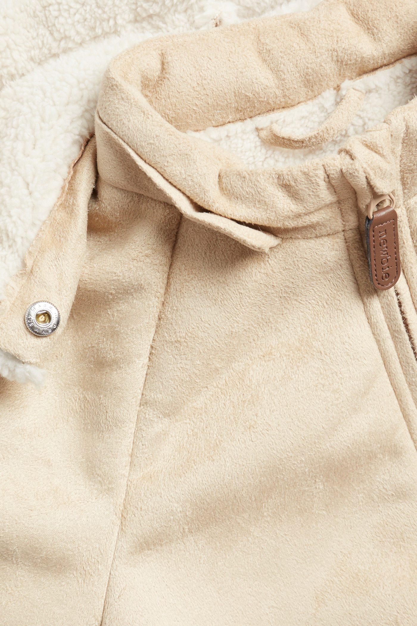 Shearling jacket with pile lining | Beige | Kids | Newbie