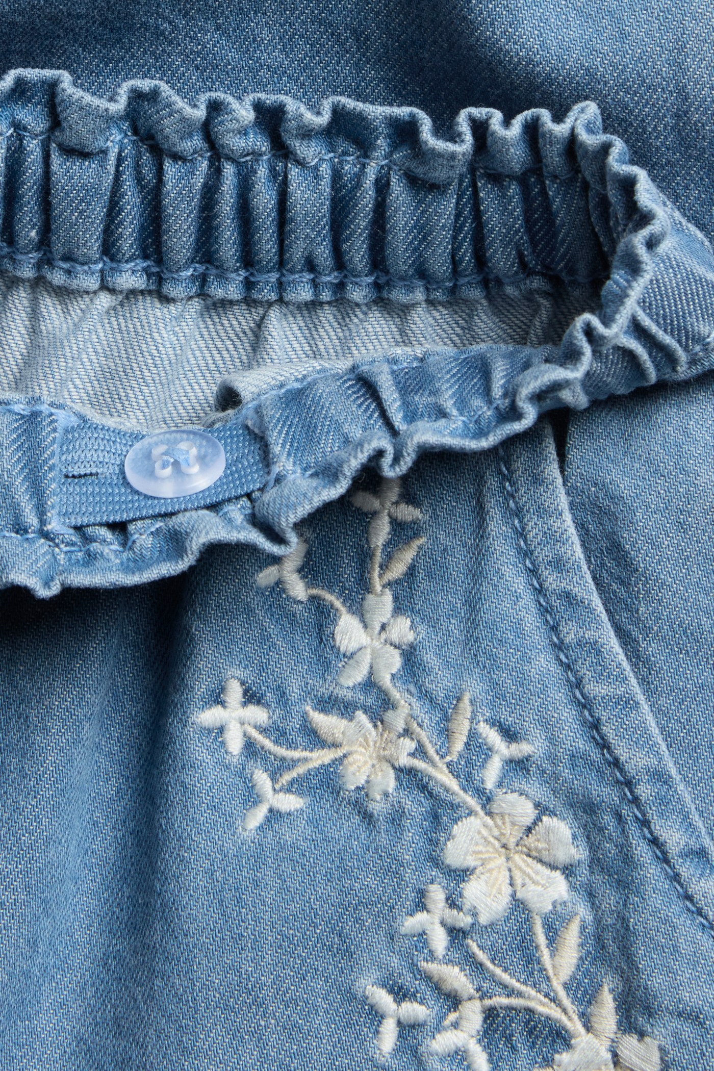Ensemble Haut Et Jean Baby Gap – Fille Taille 5 – Broderie Fleurie – Très Bon état