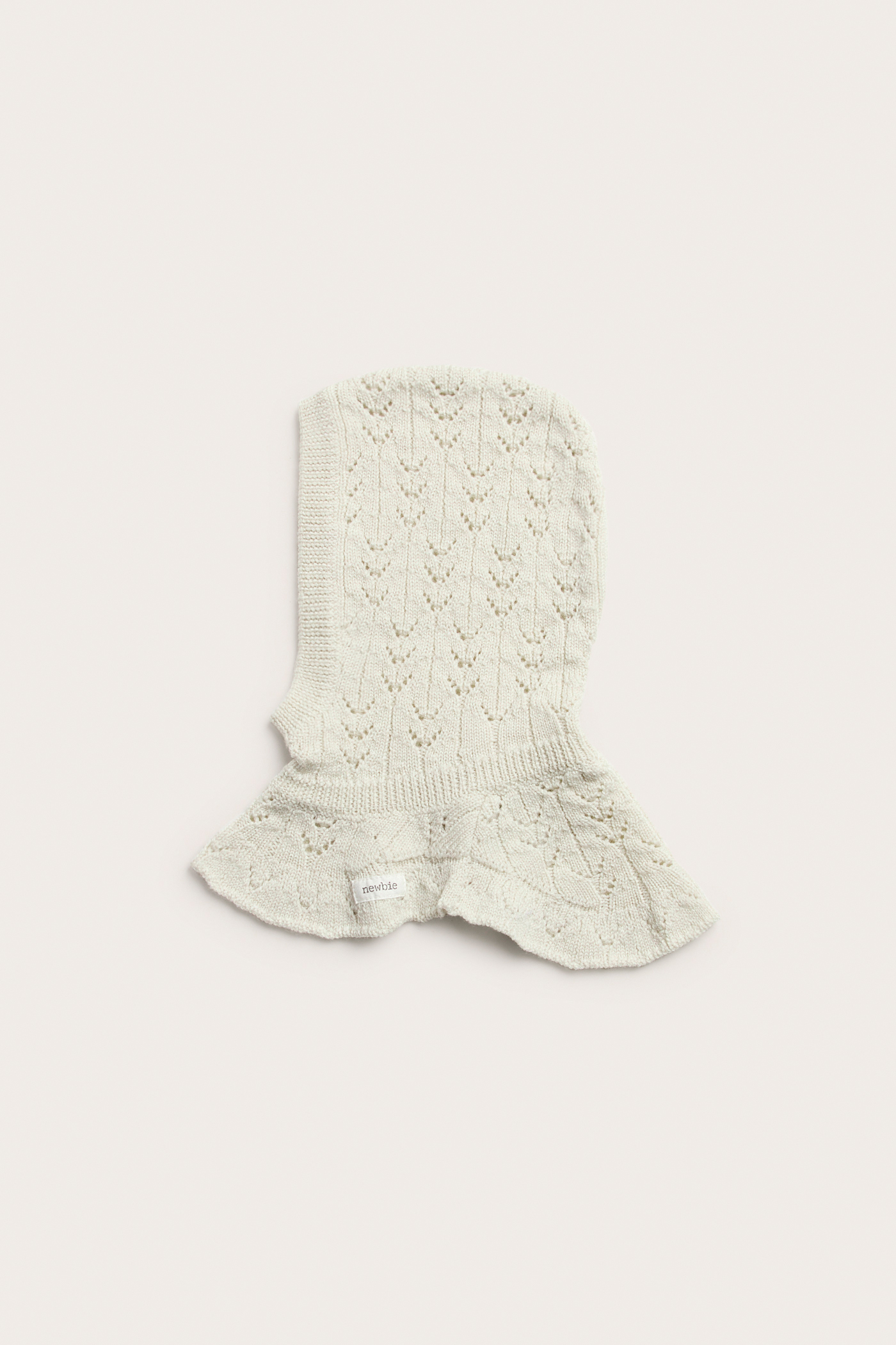 Merino wool balaclava | Light beige | Baby | Newbie