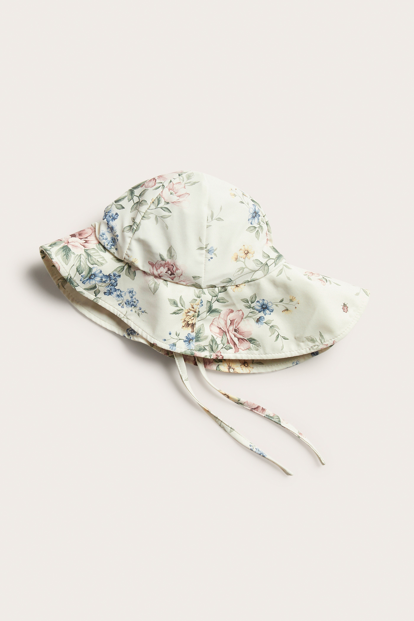 Floral sun hat with UV protection | Off-white | Baby | Newbie