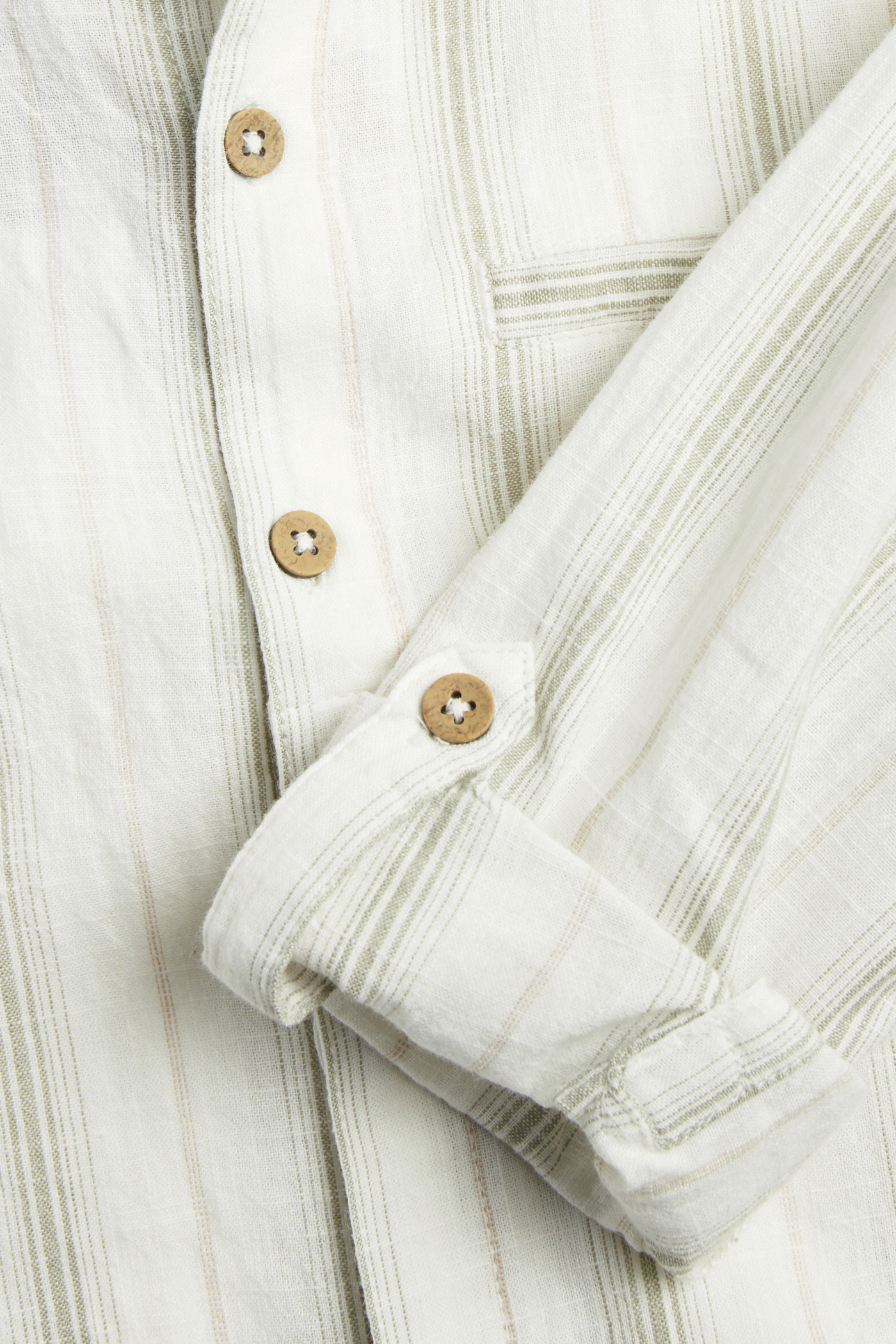 collarless dress shirt h&m H&M Toddler Boys 2-3T Blue Collarless Button Up Long Sleeve Dress Shirt