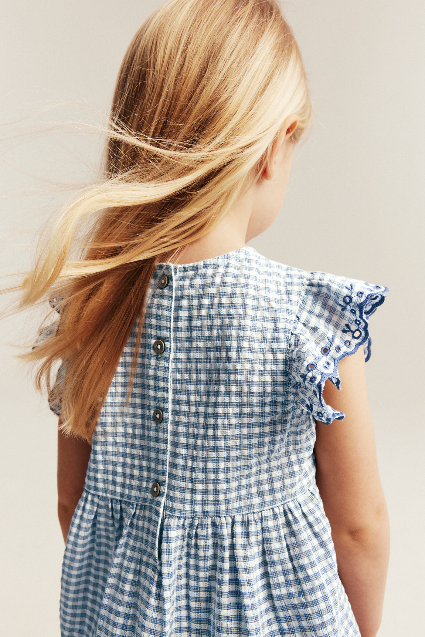 Peplum blouse with embroidery | Blue | Kids | Newbie
