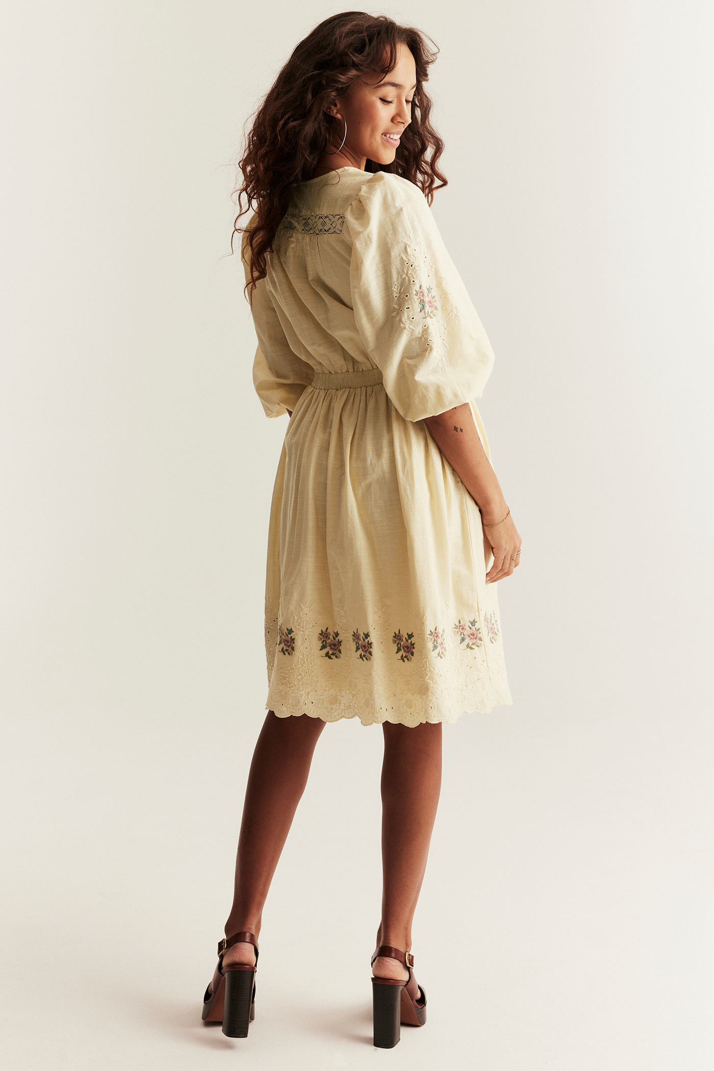 Embroidered dress Newbie Woman | Yellow | Kids | Newbie