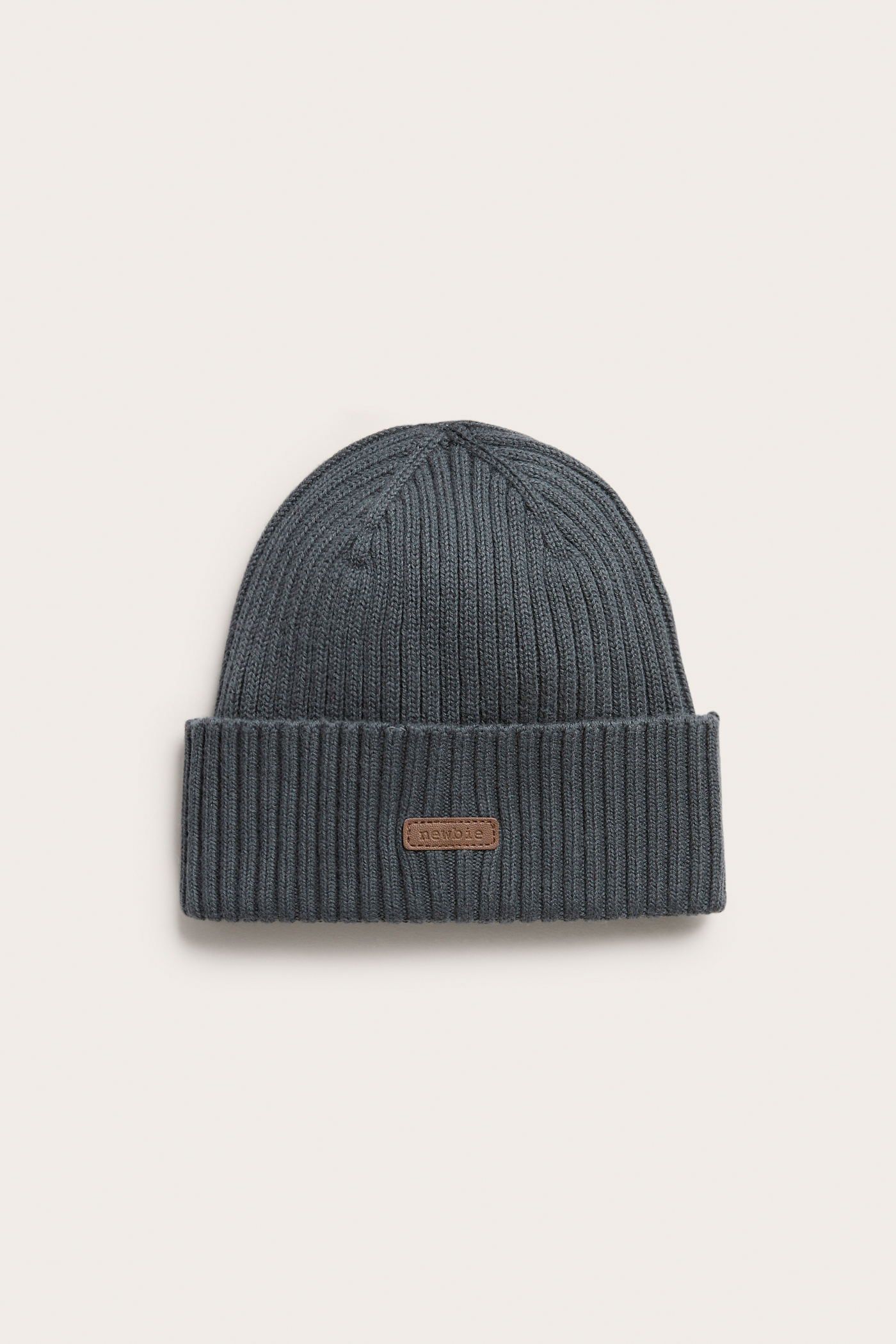 Ribbed beanie | Beige mélange | Baby | Newbie