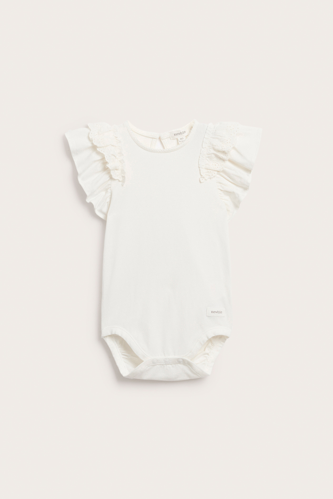 s*i様 Pierrot OnesieJadeite Bohemia 0-6M Short sleeve bodysuit with frills | Yellow | Baby | Newbie