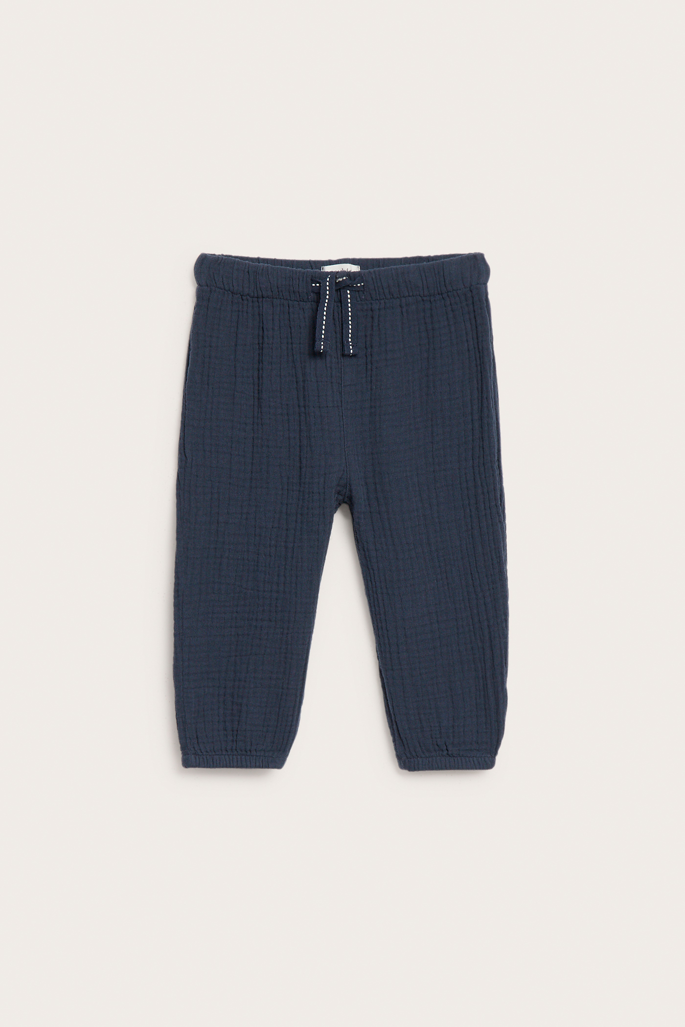 Woven muslin pants | Dark blue | Baby | Newbie