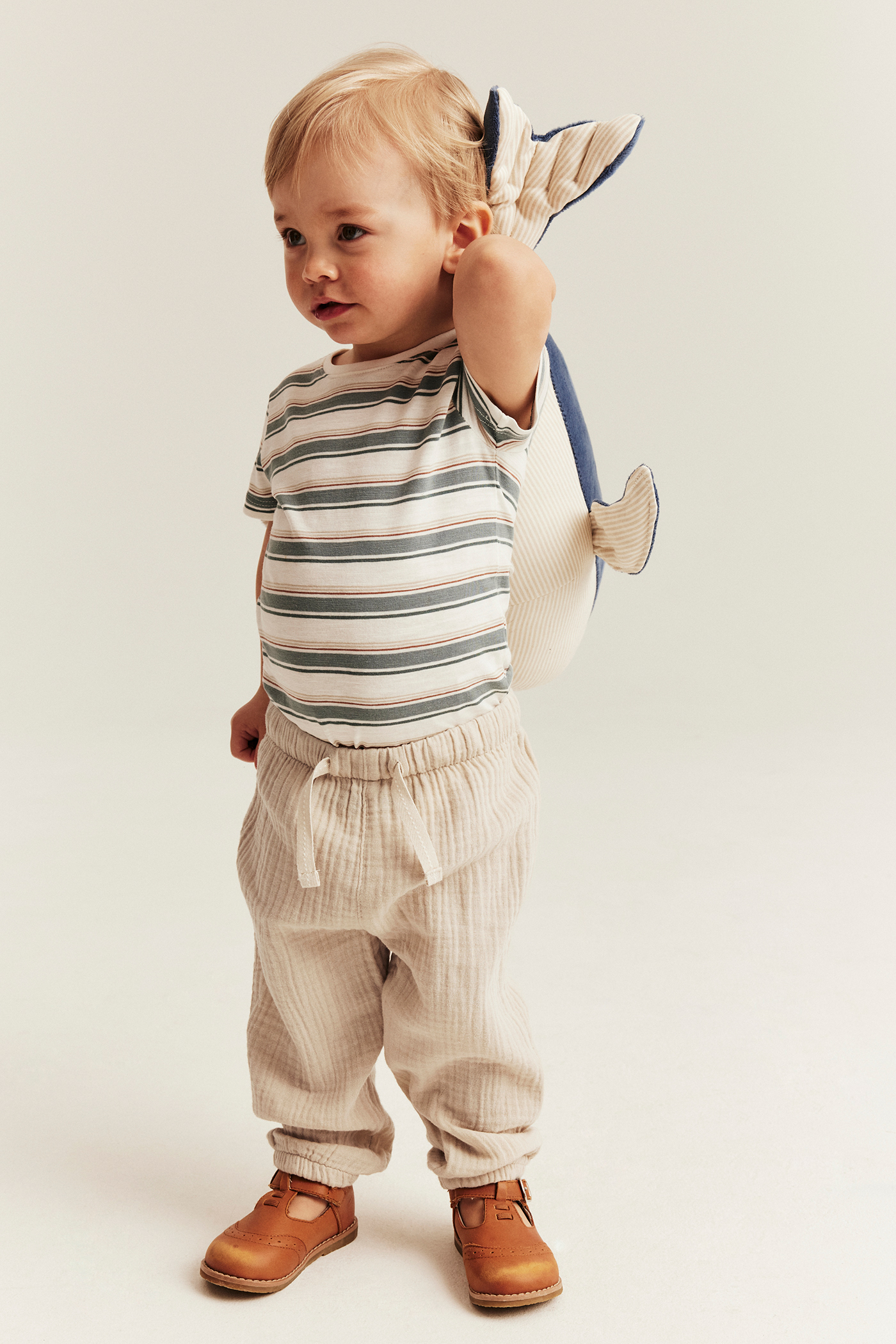 Woven muslin pants | Off-white | Baby | Newbie