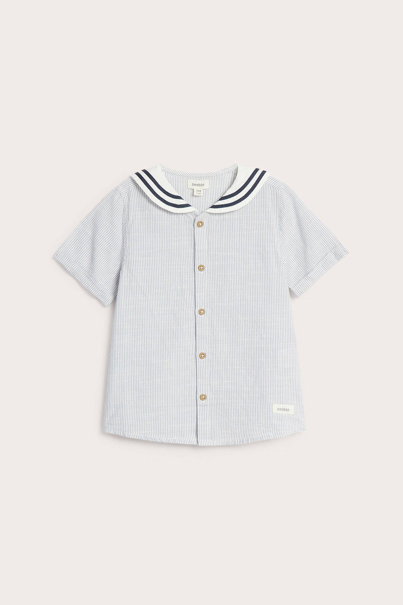 Woven shirt with sailor collar | Blue | Kids | Newbie