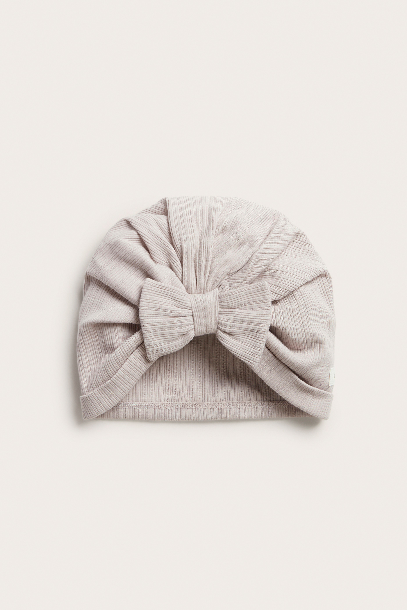 Ribbed hat with bow | Light purple | Baby | Newbie
