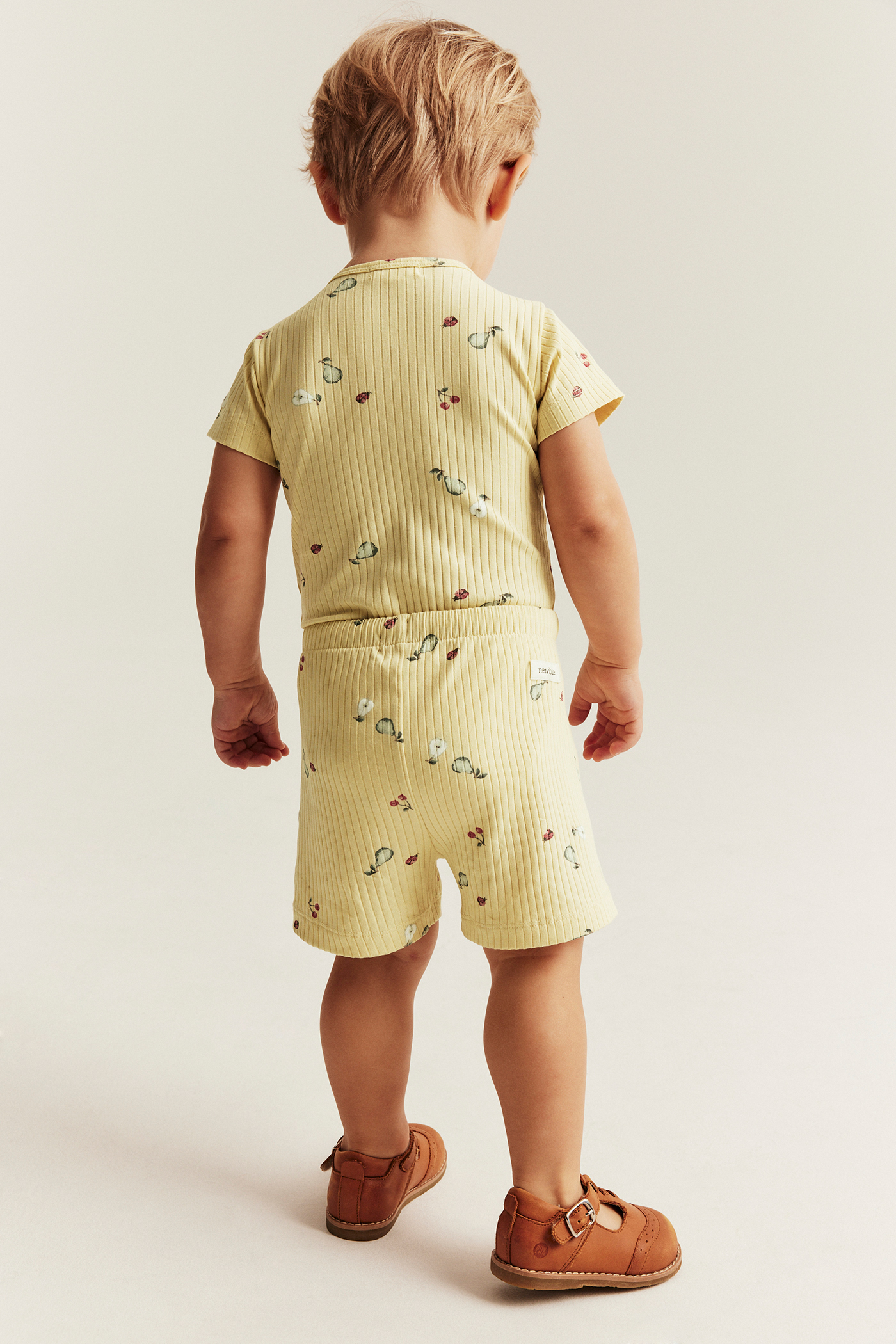Ribbed 2-piece set | Yellow | Baby | Newbie