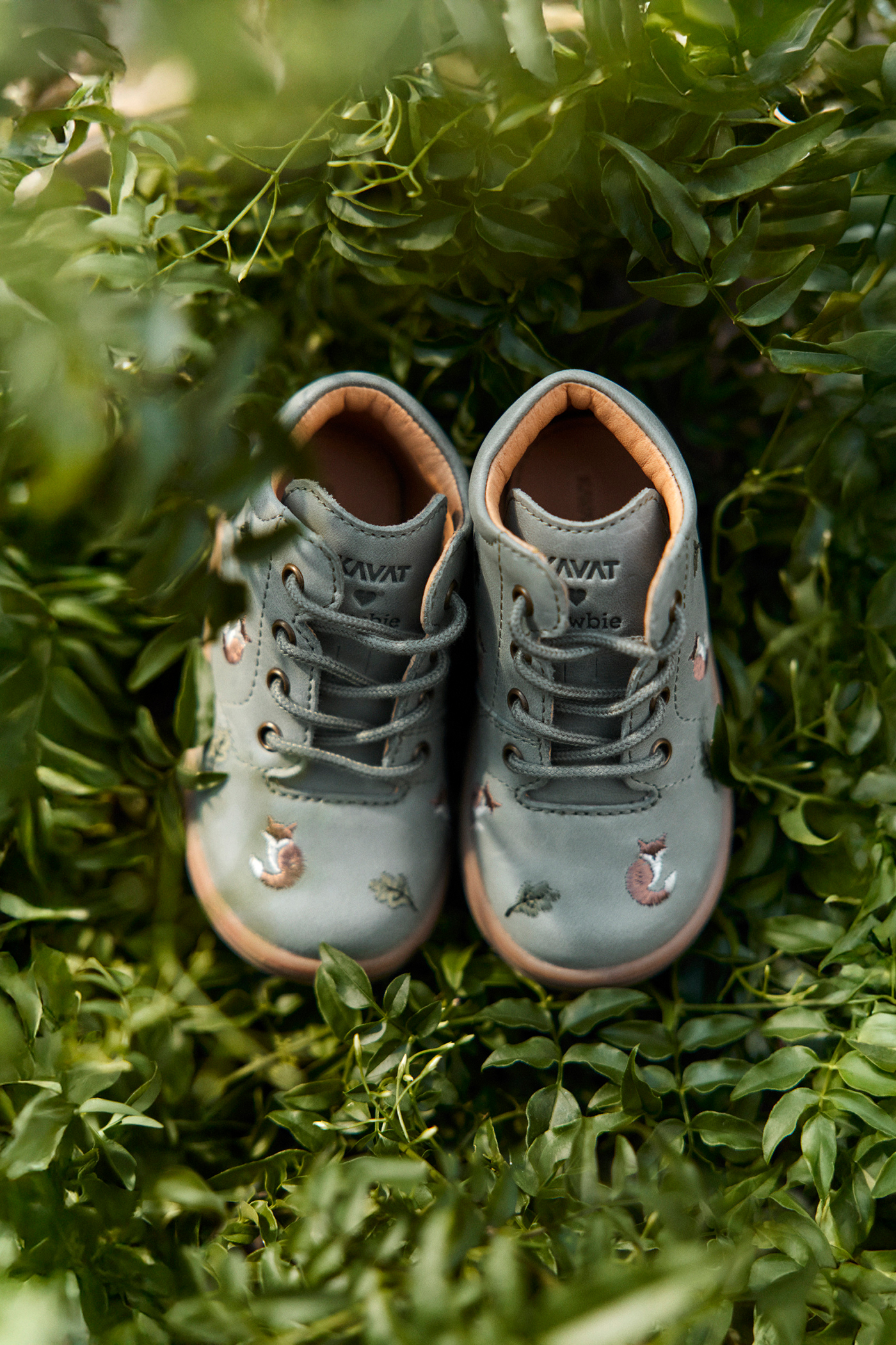 Animal patterned first steps shoe Edsbro | Green | Baby | Newbie