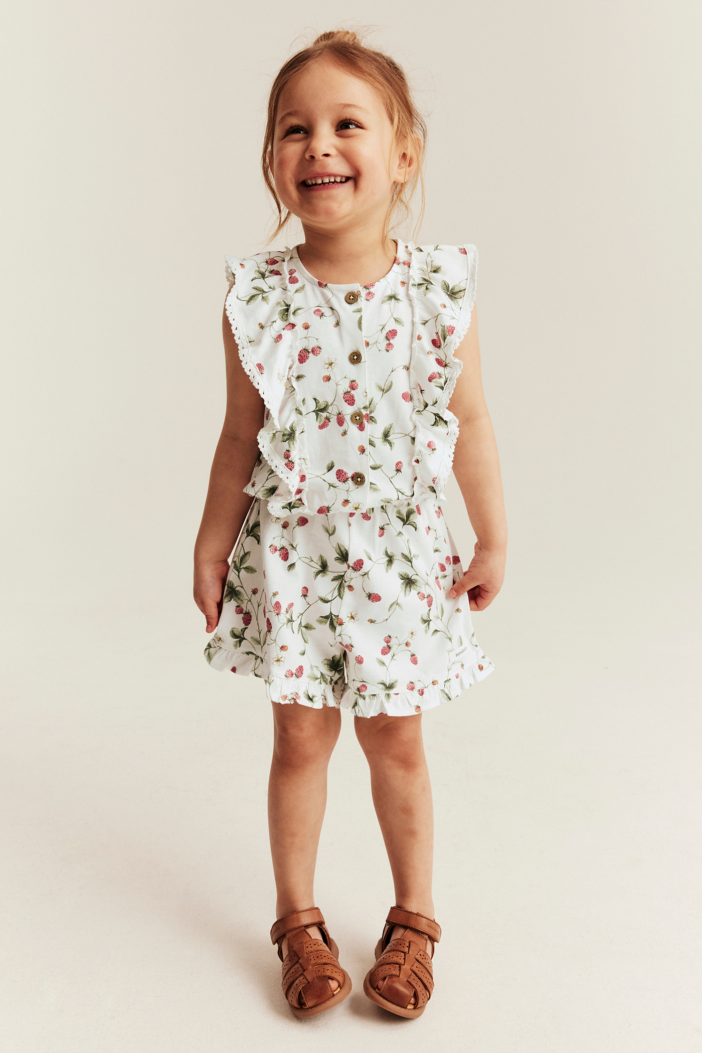 Wild strawberry jumpsuit | Off-white | Kids | Newbie