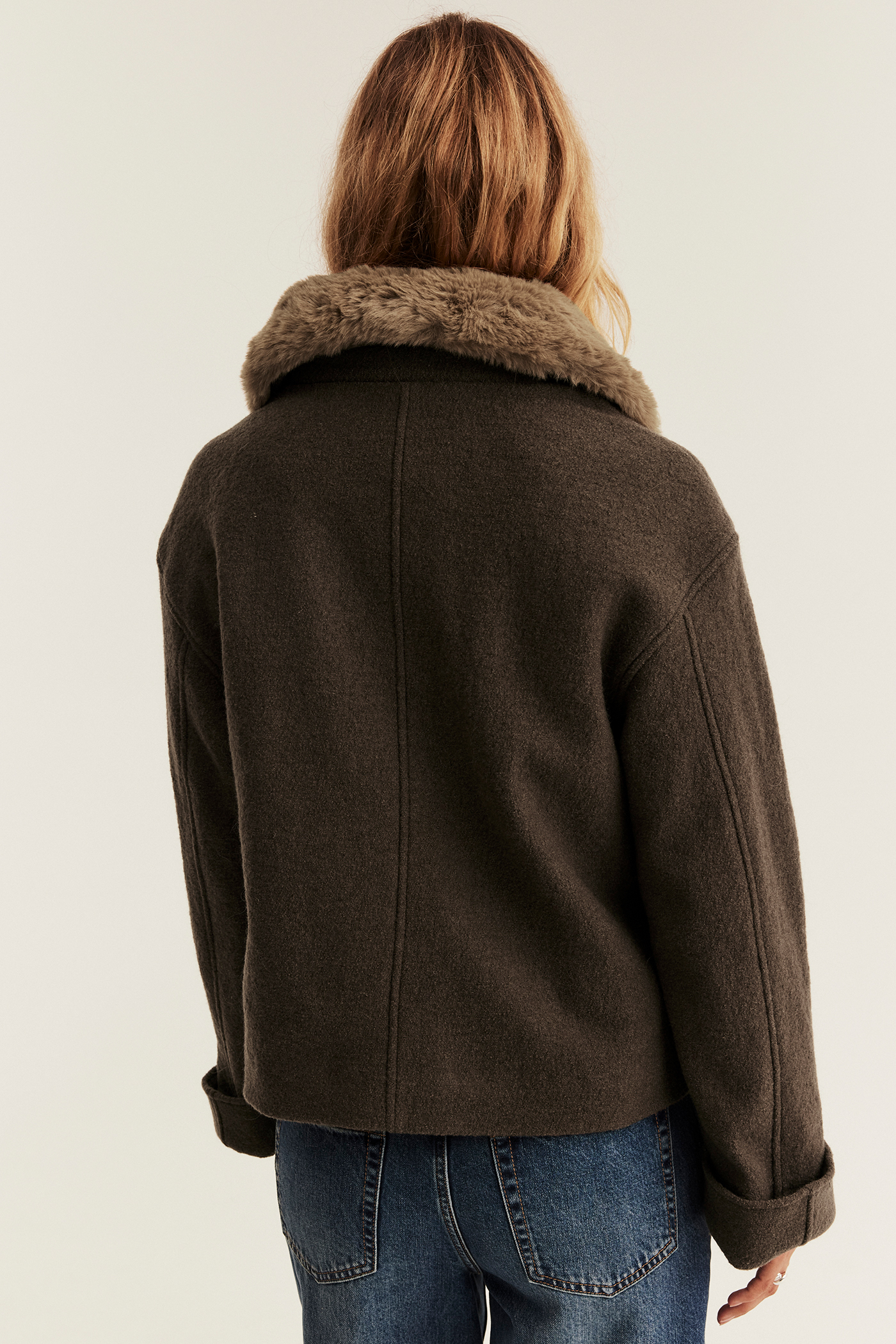 Short wool jacket Newbie Woman | Brown | Kids | Newbie