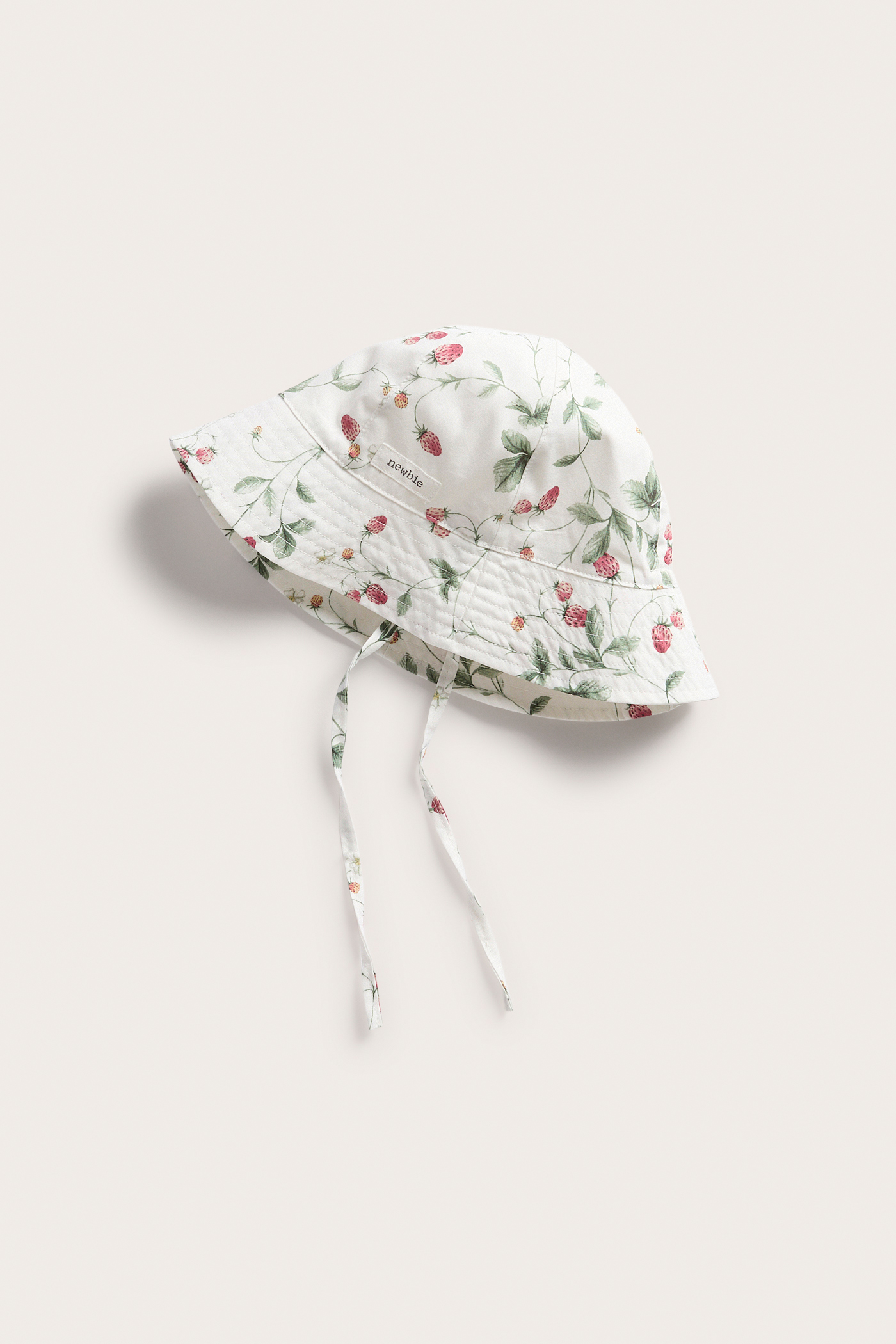 Floral Print and White Sun Hat UPF 50+Floppy Hats - E – FlapHappy main image 3
