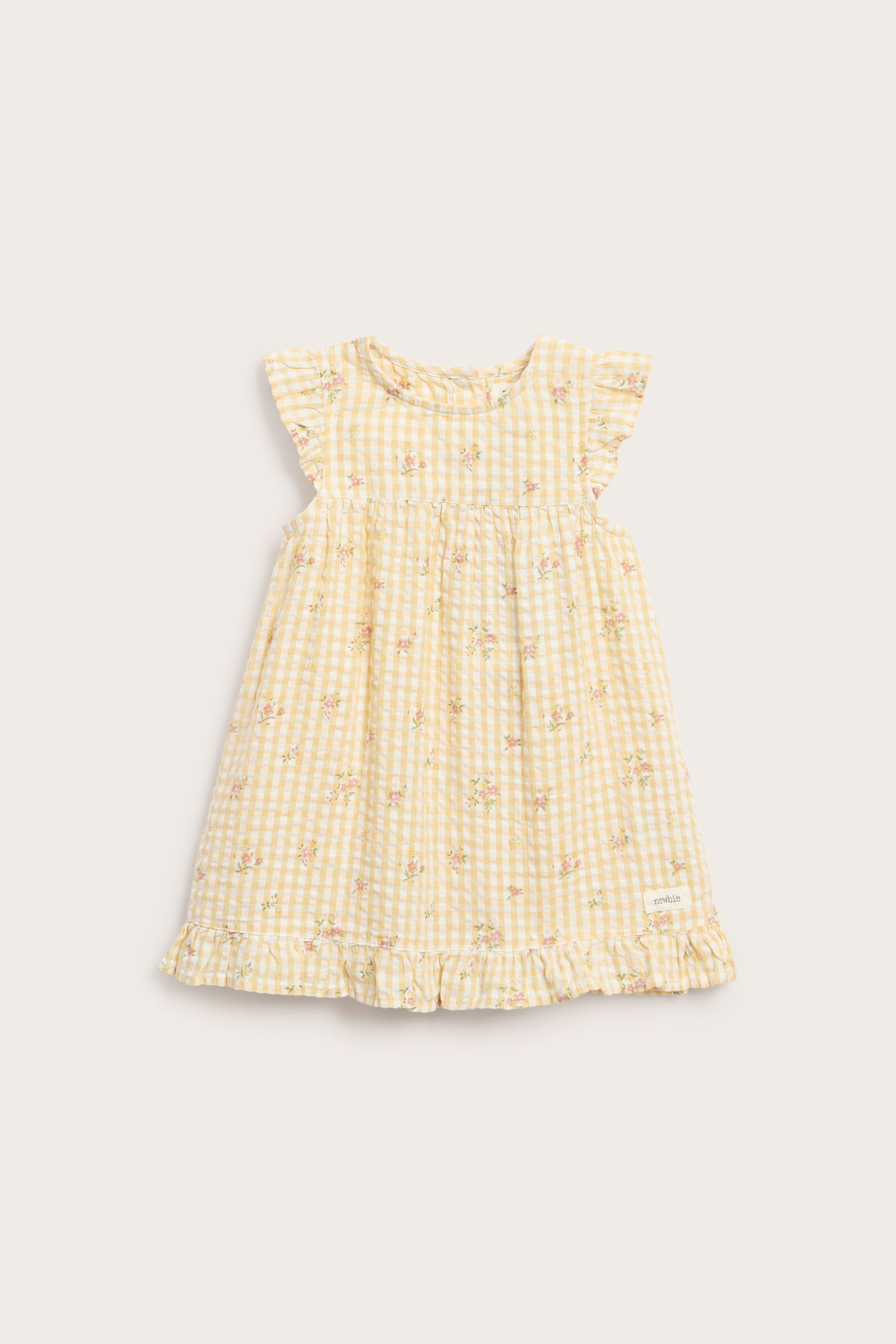 Short-sleeved dress | Yellow | Baby | Newbie